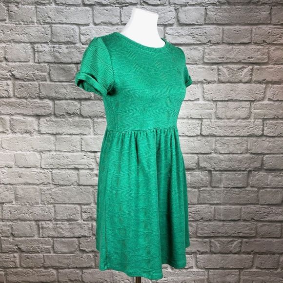 ASOS Green Quilted Fit and Flare Dress - Picture 3 of 6